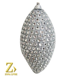 ENFEITE NATALINO PRATA 12 CM