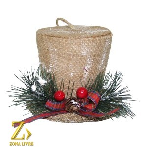 ENFEITE NATALINO CARTOLA 08CM