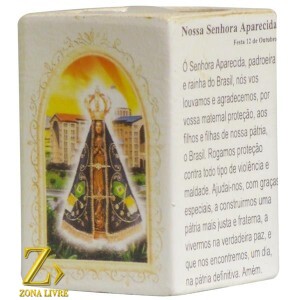N.SRA APARECIDA P/VELA 7,5CM