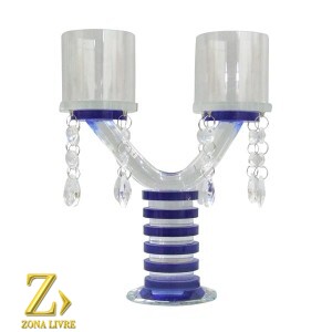 CANDELABRO 2 VELAS 27CM