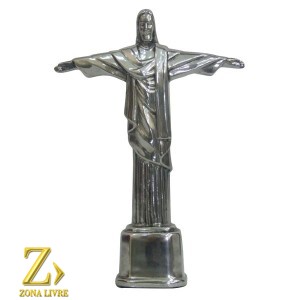 CRISTO REDENTOR PRATA 14CM