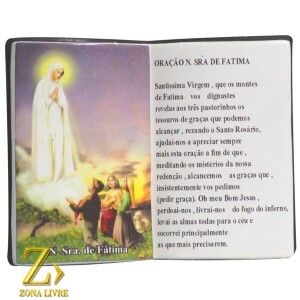 LIVRO DE ORAÇÃO NOSSA SENHORA DE FÁTIMA 10X08CM