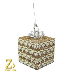 ENFEITE NATALINO CAIXA DE PRESENTE 06CM