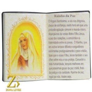 LIVRO DE ORAÇÃO RAINHA DA PAZ LIVRO 10X08CM
