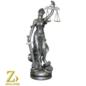 DAMA DA JUSTICA 11CM PRATA
