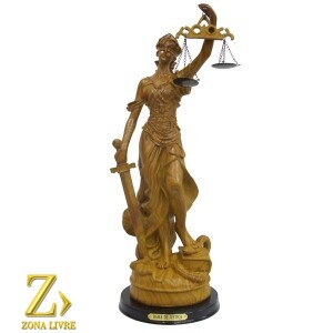DAMA DA JUSTICA 16CM MADEIRA