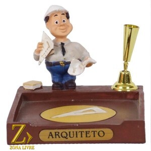 PORTA PAPEL E CANETA ADVOGADO 8CM