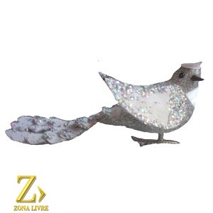 ENFEITE NATALINO JG 2 PASSAROS 08CM