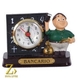 BANCARIO RELÓGIO 8CM