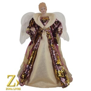 ANJO 60CM PURPLE/DOURADO