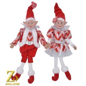 JG 2 CRIANCAS 35CM VERMELHO/BRANCO