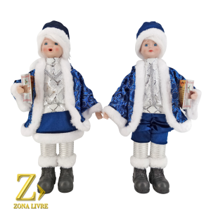 JG 2 CRIANCAS 42CM AZUL MUSICAL