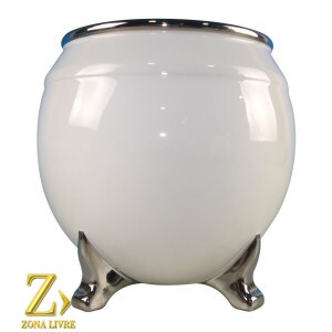 FLOREIRO / VASO DE CERAMICA 18,5X18,5X18CM