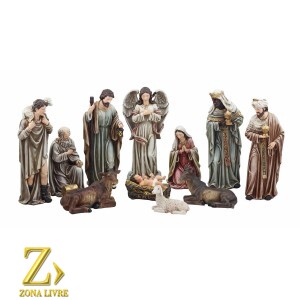 PRESEPIO GREEN 11 PÇS 45CM