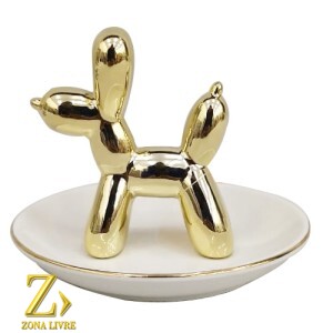 PORTA JOIAS CACHORRO 13X10CM