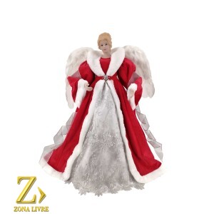 ANJO VERMELHO/BRANCO 60CM