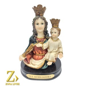 N.SRA AUXILIADORA COM LUZ 14CM