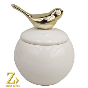 PORTA JOAIS PASSARO 12X08CM