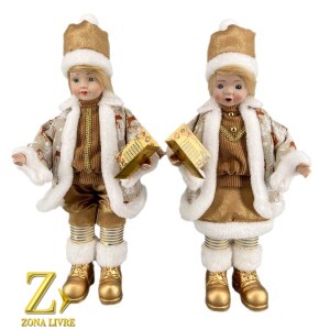 JG CRIANÇA MUSICAL LINEN/MARROM 45CM