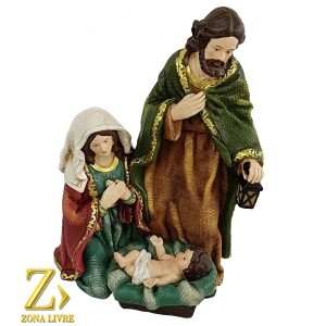 SAGRADA FAMÍLIA DE RESINA 20CM