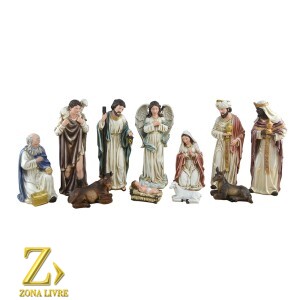 PRESEPIO MIX COLOR 11PÇS 45CM