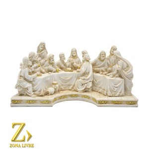 SANT. CEIA MESA MARFIM 23X11CM