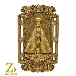 APARECIDA PLACA GOLD 38X23