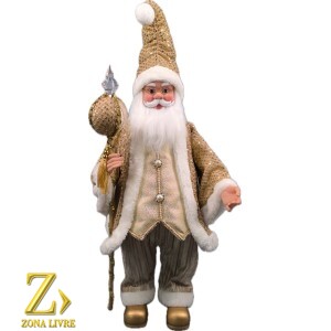 PAPAI NOEL MUSICAL GOLD 70CM