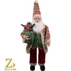 PAPAI NOEL VERMELHO / VERDE 140CM