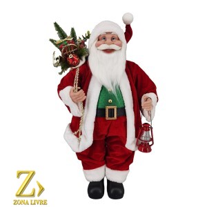 PAPAI NOEL RED / GREEN / GOLD 60CM