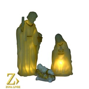 SAGRADA FAMILIA COM LUZ 30CM