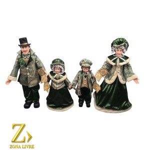 FAMILIA NATALINA GREEN 65CM