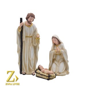 PRESEPIO SAG. FAM. MARFIM 20CM 3PÇS