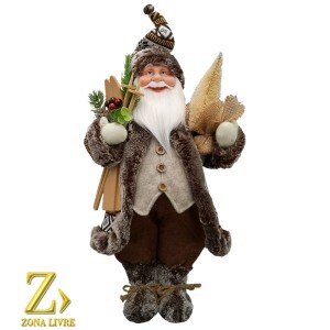 PAPAI NOEL MARROM COUNTRY 45CM