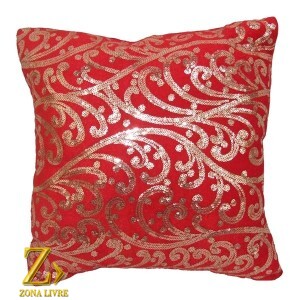 ALMOFADA NATALINA VERMELHA 35CM