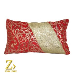 ALMOFADA NATALINA VERMELHA 47X30CM