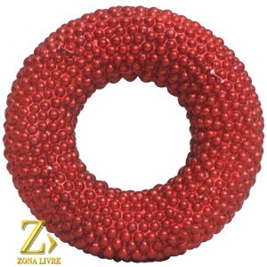 VELA NATALINA VERMELHA 18CM